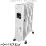 禾聯【HOH-15CRB2W】11葉片式電子恆溫電暖器