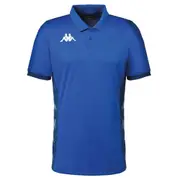 3 X Kappa Mens Deggiano Performance Soccer Royal Blue Polo Shirt
