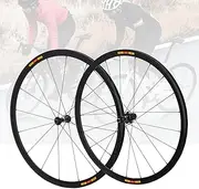 700C Road Bike Wheelset Ultralight Aluminum Alloy 50mm Front Rear Wheel 16H Front/21H Rear High-Strength Bike Rims 100/130MM QR Rim Brake Compatible 7-12 Speed Cassettes