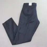 Samuelsohn Mens Dress Pants 46 x 37 Blue Flat Front Unhemmed