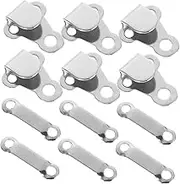 JEWEDECO 20pcs Heavy-Duty Pant Sewing Set Clothing Fixing Tools Hooks and Eyes Closure for Bra Trousers Skirt Dress Silver