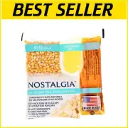 Gourmet Home Popcorn Kit - Includes Kernels, Coconut Oil, and Seasoning Salt