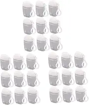 PAMINGONO 9pcs Keychain Travel Bottles Refillable Hand Lotion Containers Portable Sub Bottles with Hook for Easy Carrying and Refilling for Travel and Daily Use
