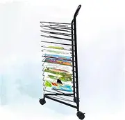 Art Drying Rack,Canvas Rack Art Storage,Suitable for Home and Art School Oil Painting Drying Rack 16 Shelves