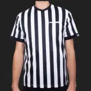 Mitre Soccer (Black & White) Referee Jersey, Onesize