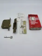 ERA LH Endurance 5 Lever Deadlock Brass 76 mm 2.5" M12 Key 305-31. High Security