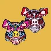 Limited Edition: PRIMUS x Danny Steinman Pig Mask 2 Pin Blind-Pack |FAST SHIP|