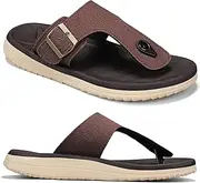 [Harxxitd] Mens Flip Flops Arch Support Sandals with Adjustable Buckle Straps Thick Athletic Cushion Sport Slides for Man Non-Slip Mens Beach Slipper Lightweight & Soft Comfort Fit