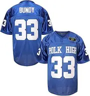 [MESOSPERO] Al Bundy 33 Polk High Football Jersey for Men S-XXXL Blue