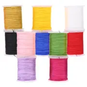 10 Colors Nylon Cord Rope Beading Thread Jewelry Braiding Threads Making