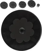 BCOATH Solar Floating Fountain Pump Black Outdoor Water Sprinkler for Garden Pond Oxygen Circulation