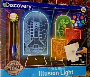Discovery Color Changing Etch & Glow Illusion Light Motorized Engraver Pen STEM