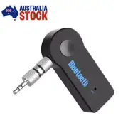 Bluetooth Car Audio Receiver Adapter 3.5MM AUX Stereo Music Home Hands-free