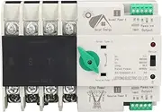 Dual Power Automatic Transfer Switch 4P Millisecond Circuit Fast Controller PV to Mains AC220V Solar System Power Generator Transfer Switch (63A)