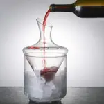 創意新款紅酒醒酒器家用冰酒器紅葡萄酒快速斜口醒酒器水晶玻璃