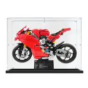 Acrylic Display Case for LEGO 42202 Technic Ducati Panigale V4 S Motorcycle Figure Storage Box Dust Proof Glue Free