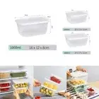 Refrigerator Storage Box Large Kitchen Storage Box Clear Plastic Storage Box Box