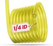10 Feet Long Fuel Line Fuel Hose Fuel Tube 1/4" ID x 3/8" OD Replacement Gas Hose for Small Engines, Chainsaws, Blowers, String Trimmers Lawn Mowers Power Tools and Generators - 10ft Yellow