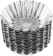 20Pcs Egg Tart Molds, Mini Tart Pan Aluminium Pie Tins Cupcake Cake Baking Cups