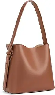 [BOSTANTEN] Bucket Bag Vegan Leather Shoulder Purses for Women Trendy Adjustable Strap