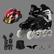 Adjustable Children'S Roller Skates Set - Black Size S