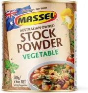 Massel Stock Powder, Vegetable, No MSG, Gluten & Dairy Free (168g) Pack of 2