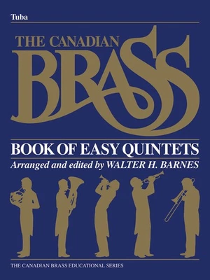 Canadian Brass Book of Easy Quintet Tuba in C BC Part Classical Jazz Sheet Music