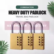 4 Digit Combination Lock Password Copper Padlock & Travel Bag Padlock