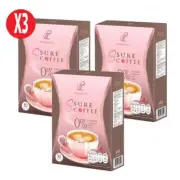 3X S Sure Coffee Instant Powder Burn Weight Management 0%Sugar [10 Sachets]