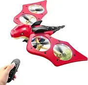 2.4GHZ RC Plane, 6-axis Gyro Remote Control Airplane, RC Helicopter, 360° Flip Fighter Jet Toy, Toys for Ages 8-13 (Red)