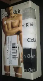 Calvin Klein Men's Cotton Stretch 5-Pack Boxer Brief L (36-38)