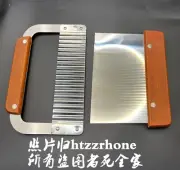2 PC Stainless Steel Straight Wavy Cutter Soap Loaf Bar Cutting Slicer Mold Tool