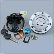 Ignition Switch for YZF R1 R6 2006-2015 Motorcycle Ignition Switch Lock Set Gas Cap Key for YZF-R1 for YZF-R6 Motorcycle Ignition Switch Lock