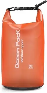 [Generic] 2L / 5L / 10L / 15L / 20L Foldable PVC Dry Bag Backpack for Swimming Rafting Kayaking Boating Fishing Storage Bag 2L