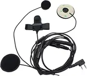 GoodQbuy Full Face Moto Motorcycle Bike Helmet Earpiece Headset Mic Microphone for Kenwood QUANSHENG TYT BAOFENG UV5R 666s 888S Retevis H-777 2 Way Radio Walkie Talkies