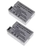 2x Battery for Canon EOS Kiss X4 X5 X6i T2i T3i T4i T5i 1100mAh LP-E8 LPE8 LPE8