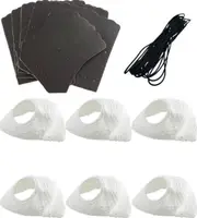 Pool Snooker Billiard Table Deluxe Empire Rail White Pocket Nets & Black Leather Set