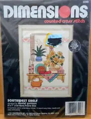 Dimensions Counted Cross Stitch Kit 6599 Southwest Shelf New Sealed