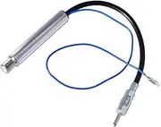 Eightwood AM/FM Coupling Signal Amplifier ISO Female to DIN Male Antenna Adapter Radio Antenna Splitter for Car Radio etc.