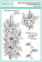 Gina K Designs Clear Stamps - Joyful Season