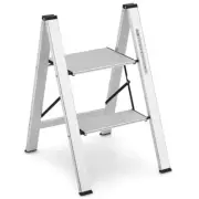 ANGELES HOME Step Ladders 9"L Non-Slip Pedal Folding Standard A Frame Aluminum