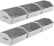 Closet Organizers Bins 6 Packs - Large Closet home storage & organisation with Handles, Collapsible Fabric Storage Baskets & Bins, Basket Bin for Clothes, Towels Home, Office, and Gift Storages