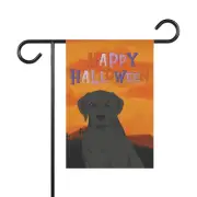 Labrador Retriever Dog Halloween Garden Flag