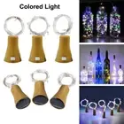 6PCS 20LED Solar Wine Bottle String Cork Lights Shaped Copper Wire Fairy Xmas