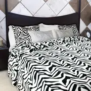 Kingtex White Tiger Micro Plush Blanket