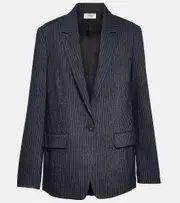 [Vince] Vince Pinstripe flannel blazer AU 10 grey