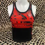 NEW HK Army Dri Fit Tank Top - Shredded Red - Small