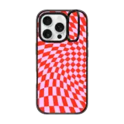iPhone 16 Pro Impact Ring Stand Case MagSafe Compatible Strawberry Checkers