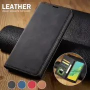 For Samsung S25 S24 S23 S22 S21 FE Ultra S10 S9+ Plus Case Leather Wallet Cover