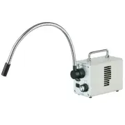 AmScope 50W LED Fiber Optic Single Gooseneck Light Microscope Illuminator
